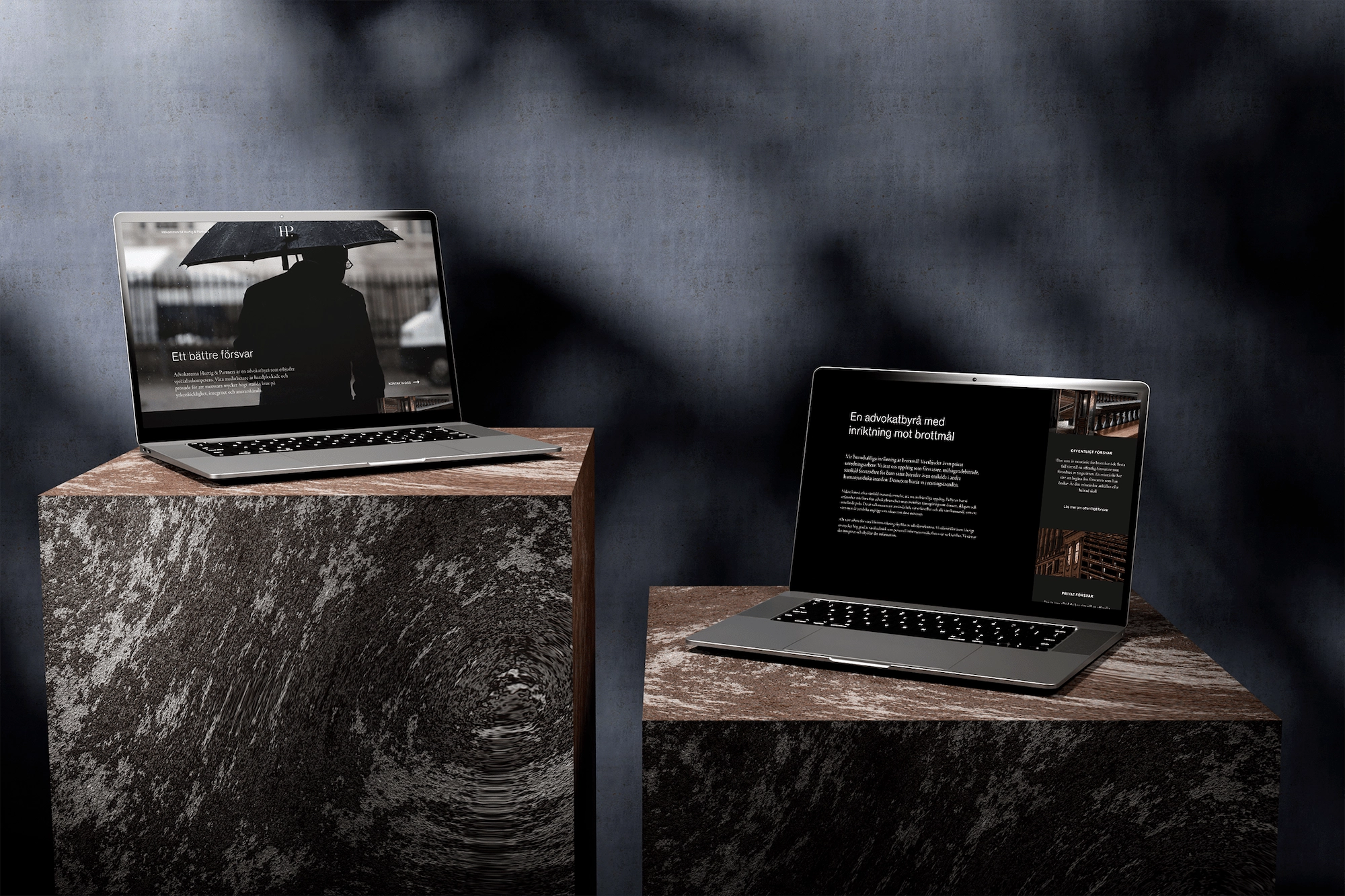 Hurtig & Partners på laptop