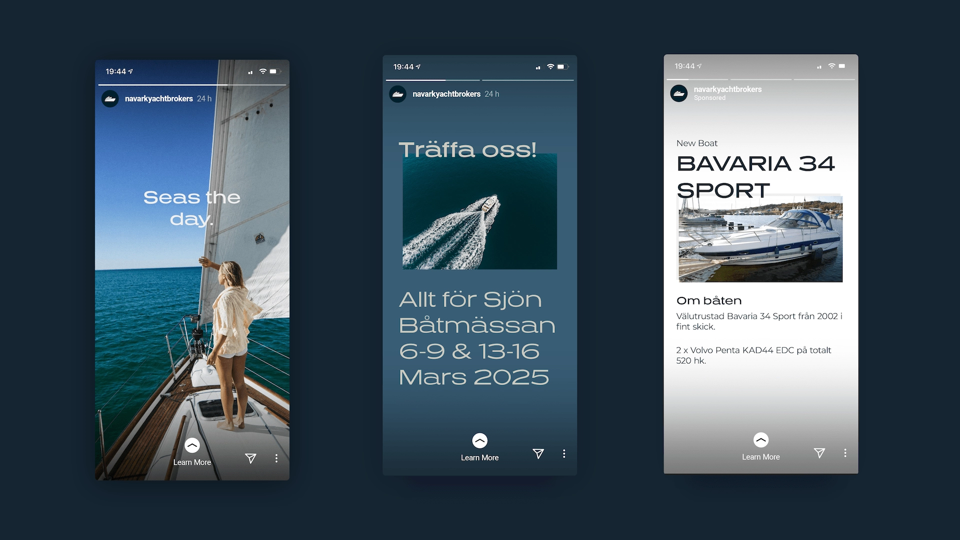 HDLs studio-case: Branding och webb för Navark Yachtbrokers