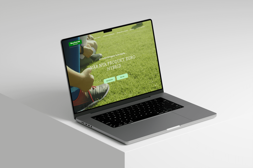 Åhus Turf på laptop
