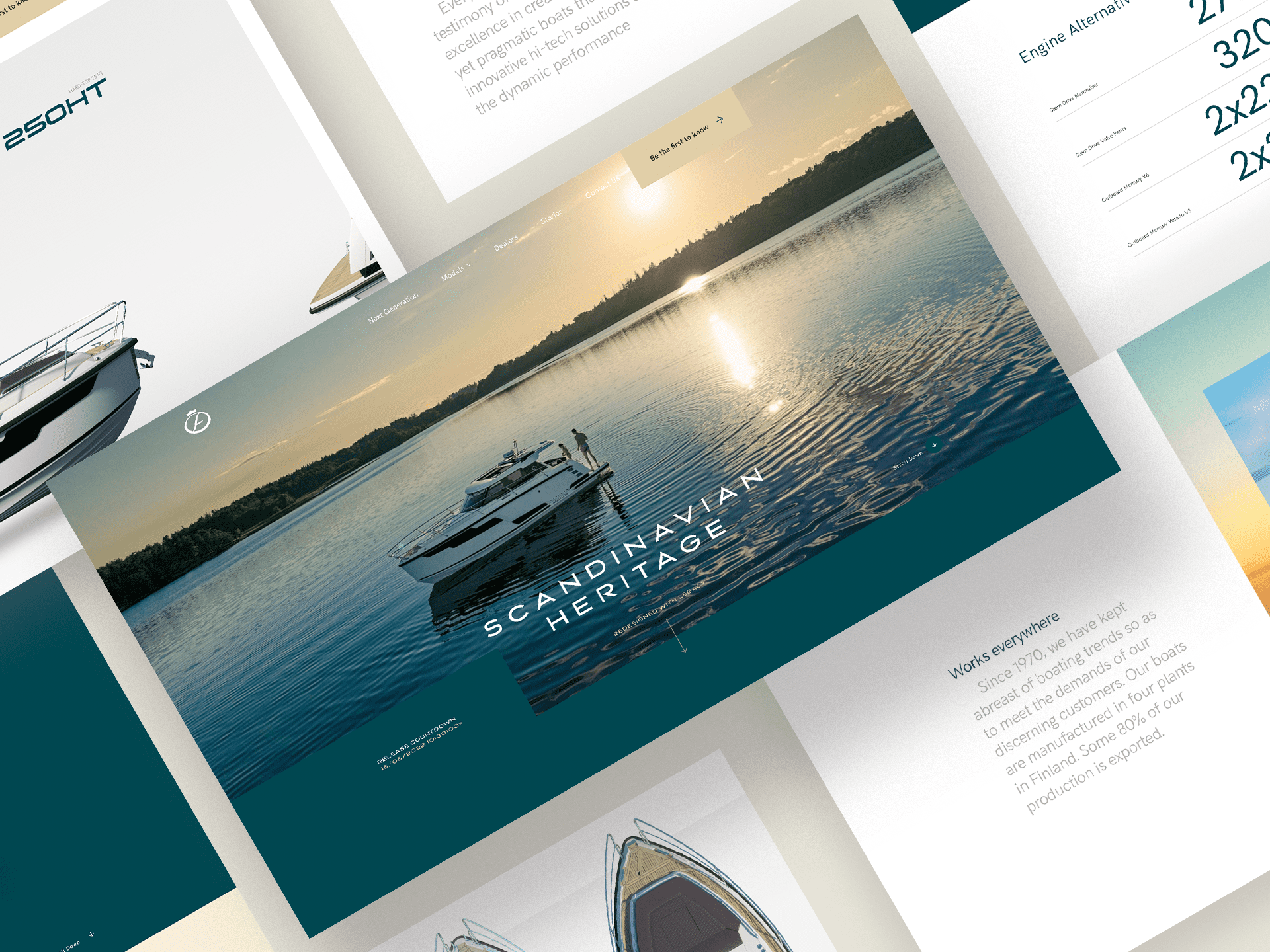 Aquador Boats på laptop