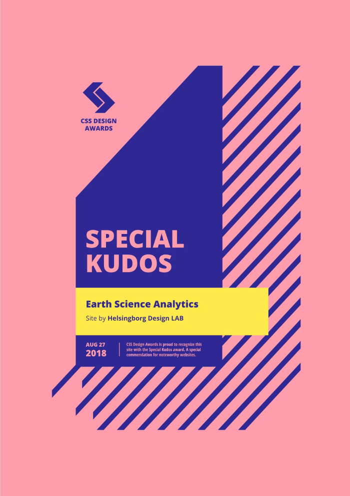 CSSDA Special Kudos: Earth Science Analytics
