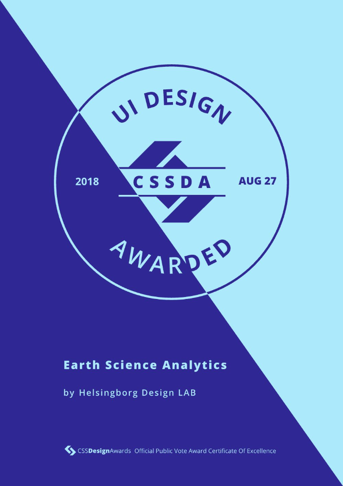 CSSDA Best UI Design: Earth Science Analytics