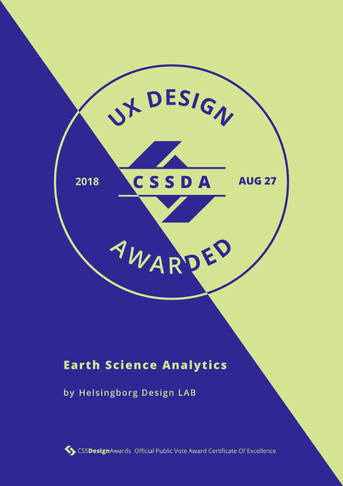 CSSDA Best UX Design: Earth Science Analytics