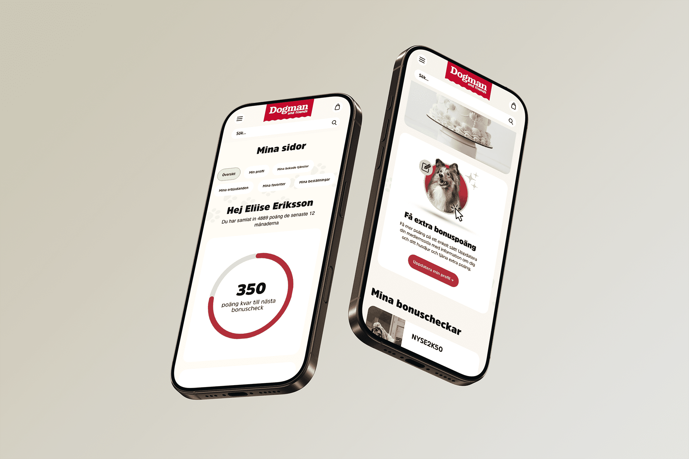 Dogman Loyalty Points i mobil