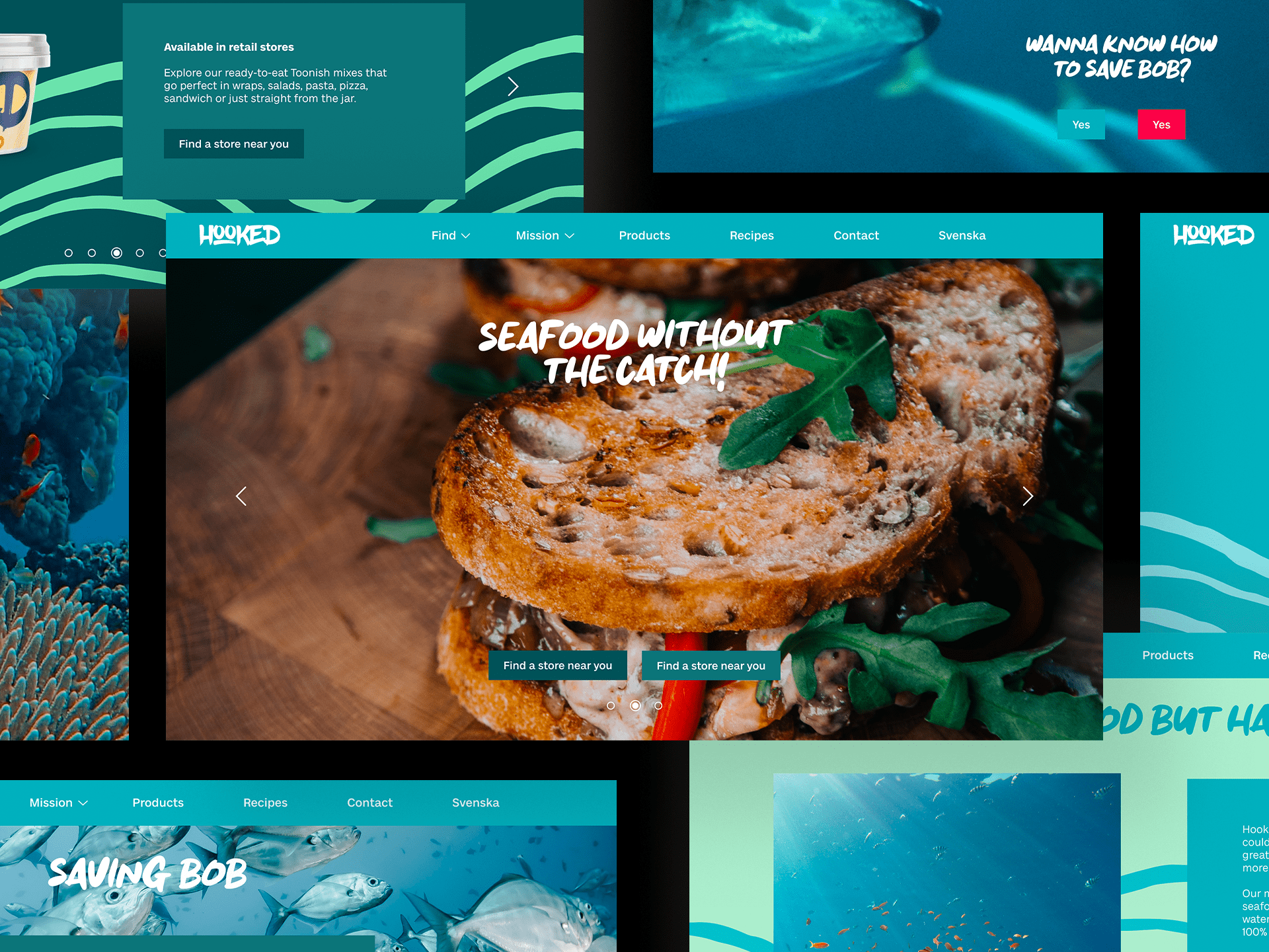 Hooked Foods på laptop