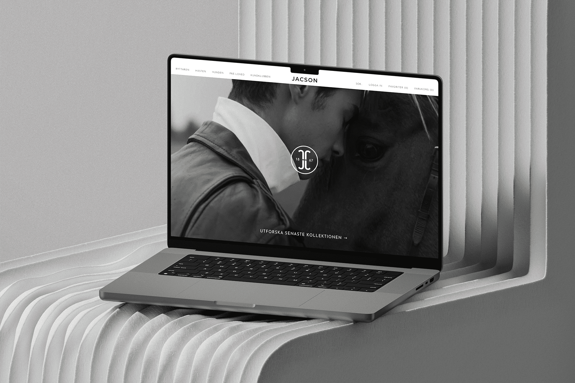 Jacson på laptop