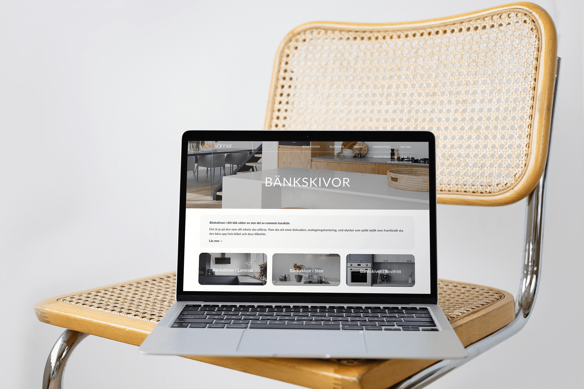 Köksvänner på laptop
